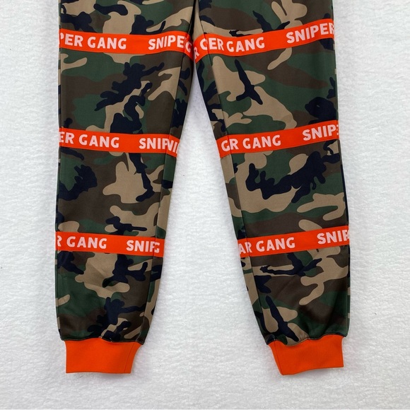 Sniper Gang Camo and orange sweatpants size S - Picture 3 of 15